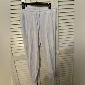 White joggers